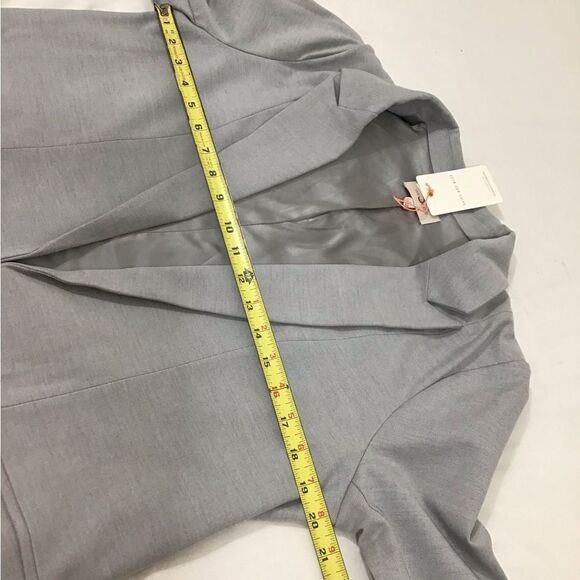 Skies Are Blue Gray Size Large Open Oversized Blazer New - Picture 8 of 9